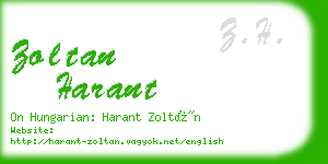 zoltan harant business card